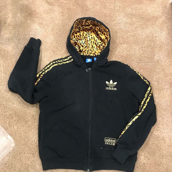 leopard adidas hoodie